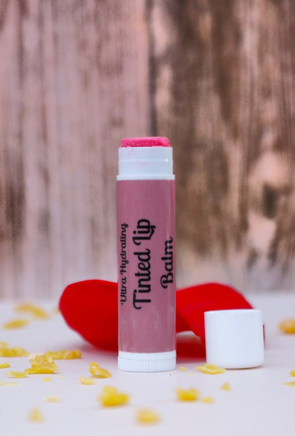 Rose Tinted Lip Balm - Natural Tinted Lip Balm - Rose and Citrus and ...