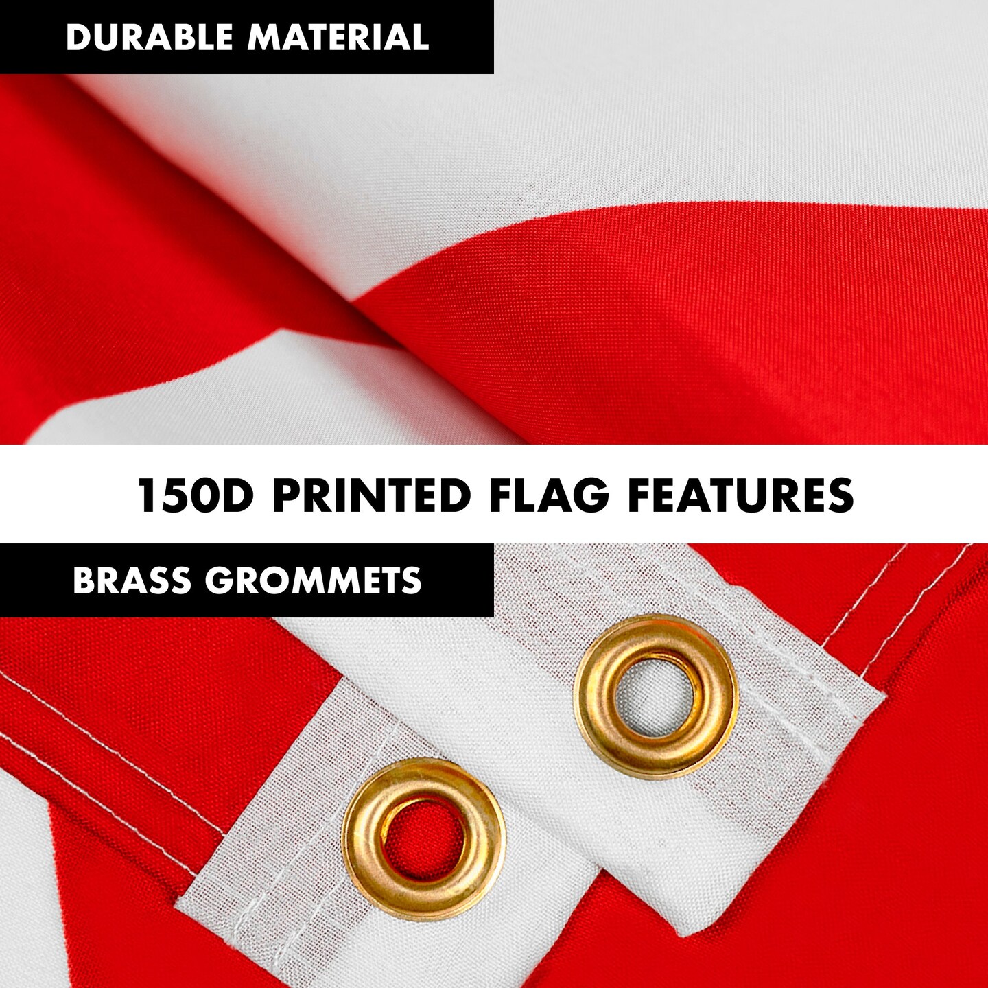 G128 Combo Pack: 6 Feet Tangle Free Spinning Flagpole (Black) Alabama AL State Flag 3x5 ft Printed 150D Brass Grommets (Flag Included) Aluminum Flag Pole