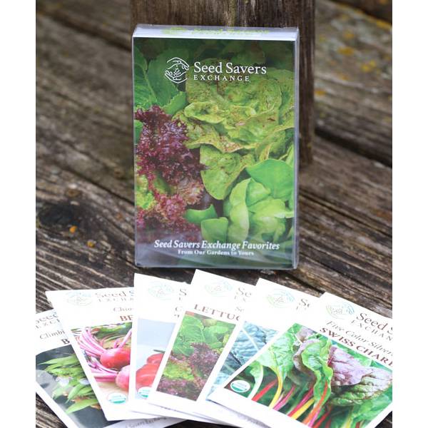 Seed Savers Exchange Instant Garden Heirloom Seed Pack 6 Varieties