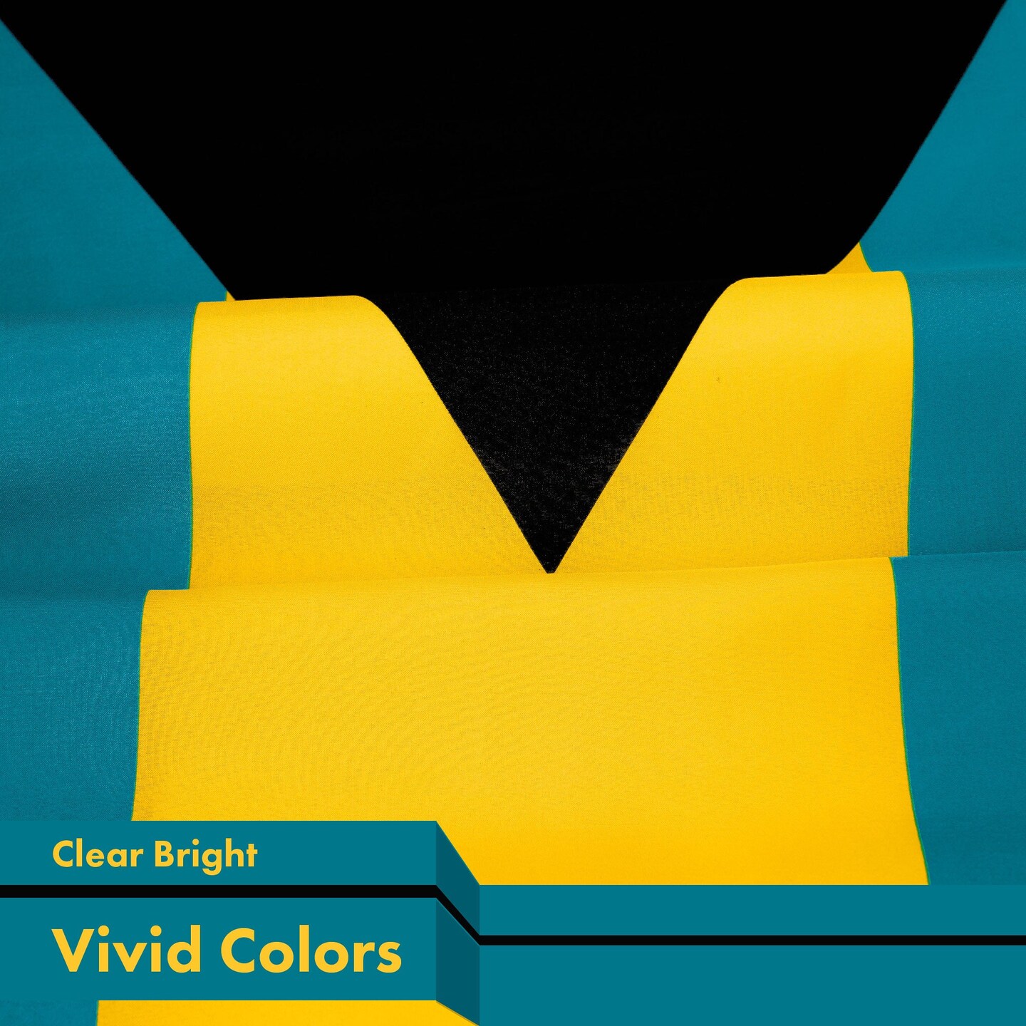 G128 2 Pack: Bahamas Bahamian Flag | 3x5 Ft | LiteWeave Pro Series Printed 150D Polyester | Country Flag, Indoor/Outdoor, Vibrant Colors, Brass Grommets, Thicker and More Durable Than 100D 75D Polyester
