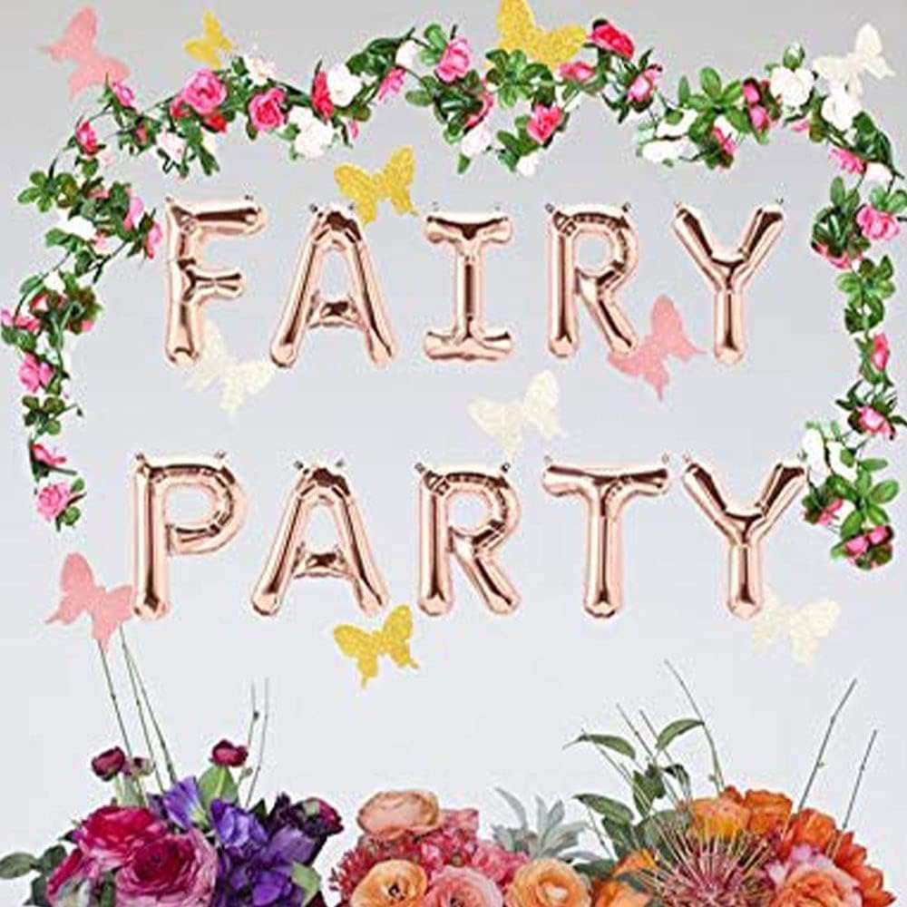 3 PCS Fairy Party Balloon Fairy Party Decoration Fairy Party Favors Fairy Garden Decoration for Fairy Theme Birthday Wedding Decoration