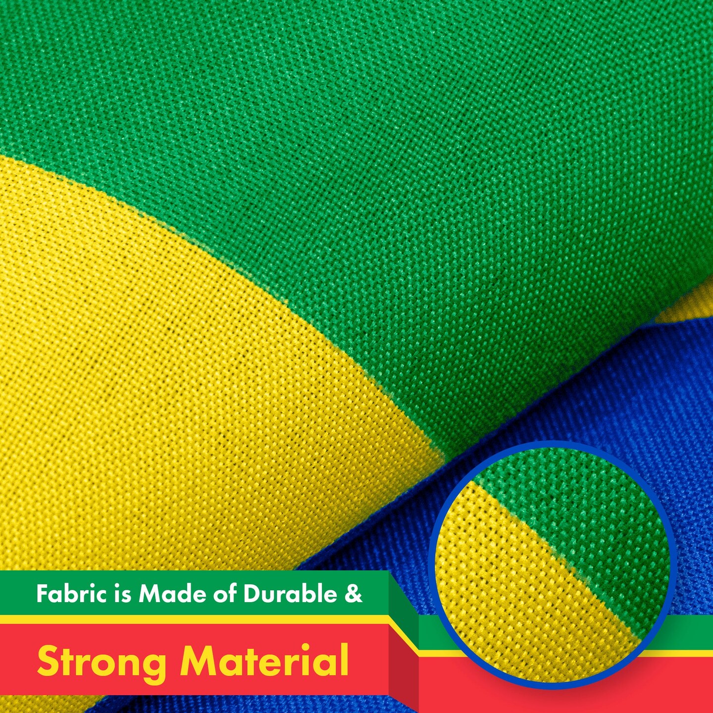 Ethiopia (Ethiopian) Flag | 3x5 feet | Printed 150D Indoor/Outdoor, Vibrant Colors, Brass Grommets, Quality Polyester, Much Thicker More Durable Than 100D 75D Polyester