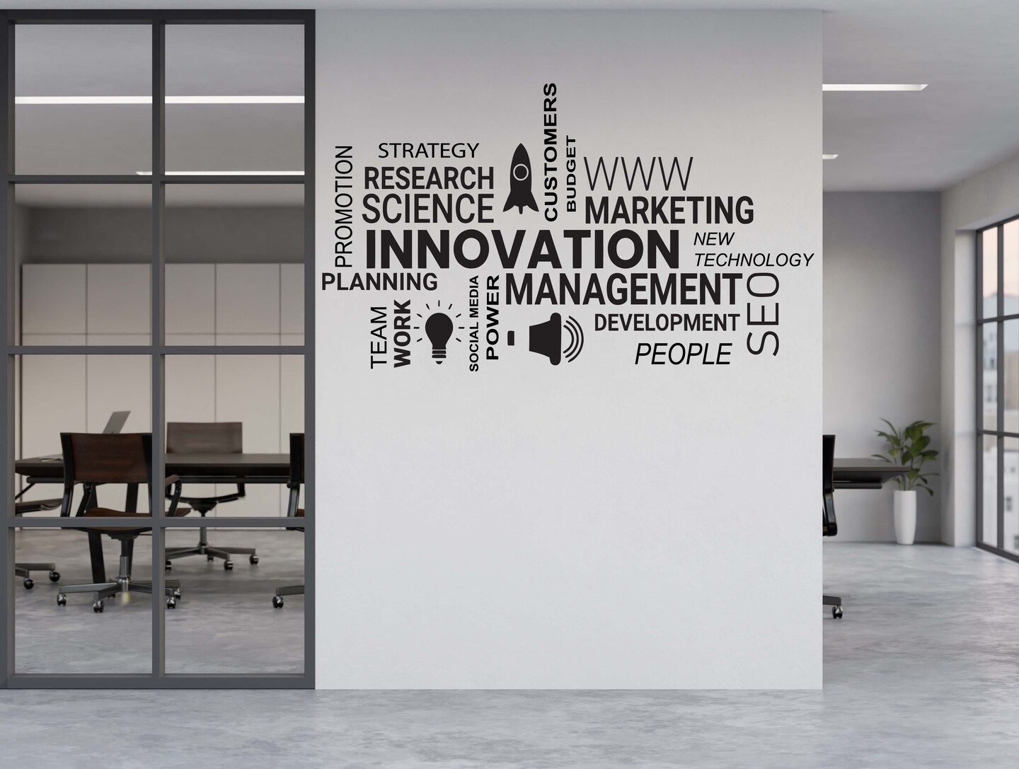 Innovation Wall Decal, Office Wall Art, Office Decor, Office Wall Decal ...