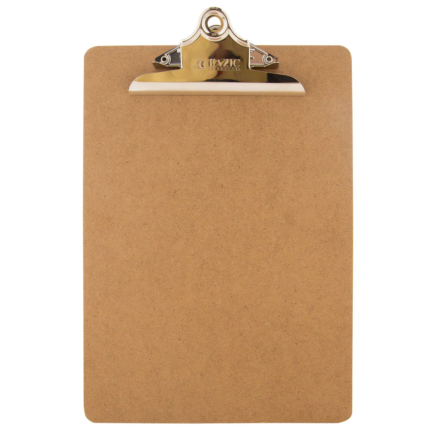 BAZIC Hardboard Clipboard Standard Size w/ Sturdy Spring Clip