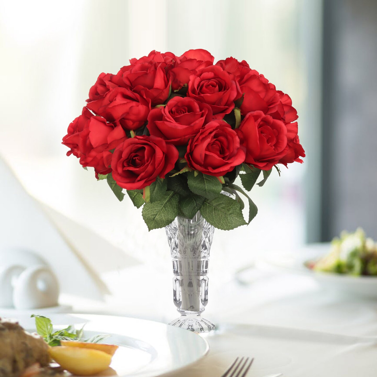 Rose Bud Stem - 48-Pack, Realistic Silk Foliage, Lifelike Blooms, Perfect for Floral Arrangements, Events &#x26; Home D&#xE9;cor - Ideal for All Seasons, Floral Home by Artificial Flowers