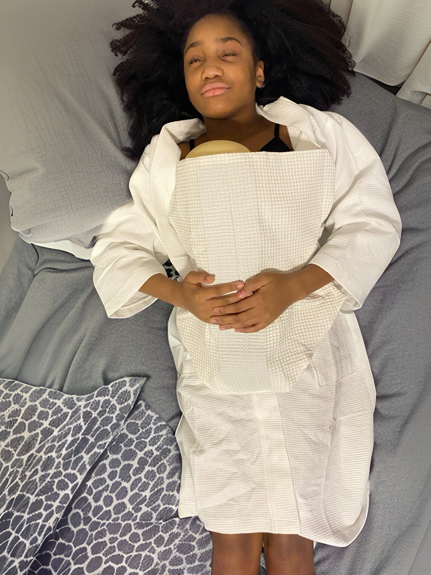 Skin to Skin Robe Maternity Postpartum Nursing Nightgown