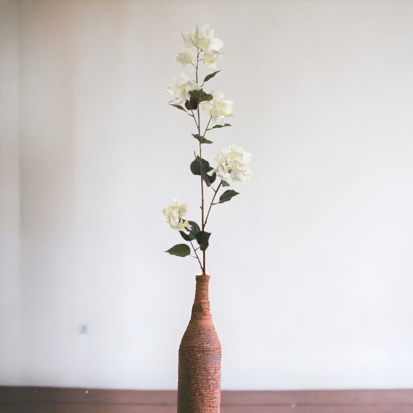 White Bougainvillea Spray with Silk Flowers &#x26; Foliage by Floral Home&#xAE;