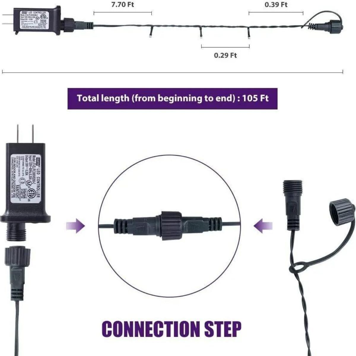 Waterproof Christmas Lights for Outdoor and Indoor