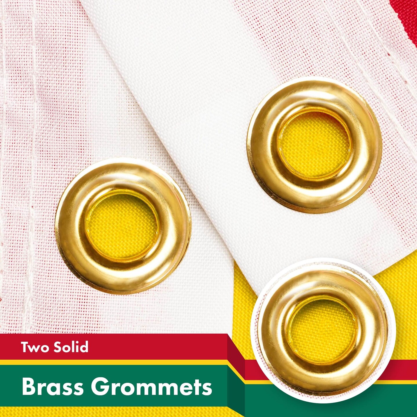 G128 3 Pack: Grenada Grenadian Flag | 3x5 Ft | LiteWeave Pro Series Printed 150D Polyester | Country Flag, Indoor/Outdoor, Vibrant Colors, Brass Grommets, Thicker and More Durable Than 100D 75D Poly