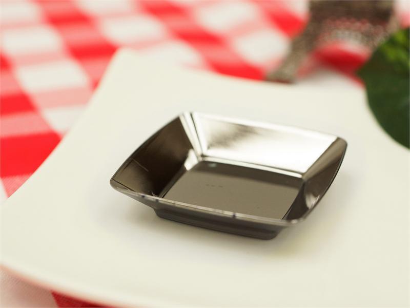 Hard Plastic SQUARE DESSERT Appetizer PLATES