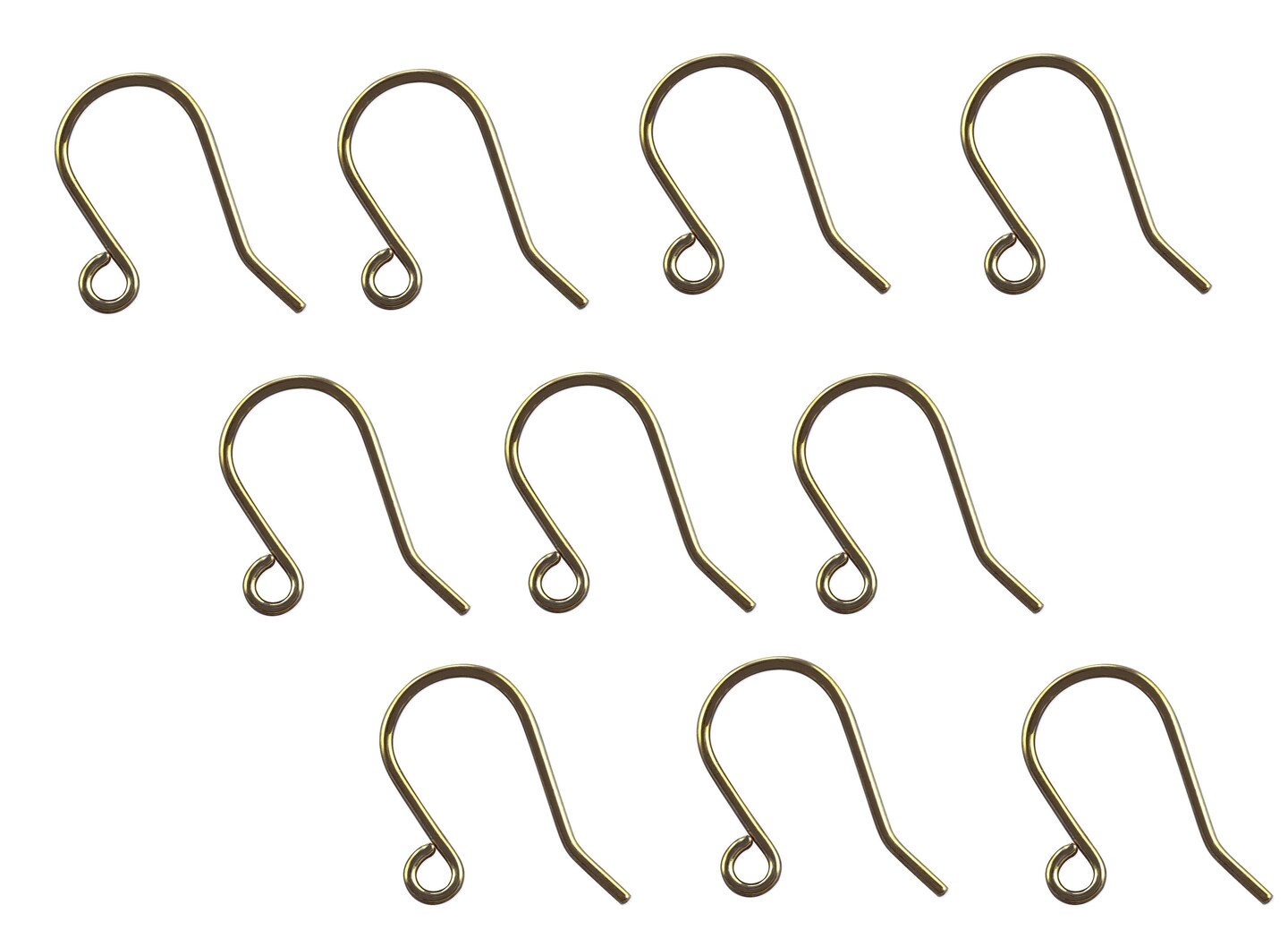 JewelrySupply Shepherds Hook DIY Earring Wires Antique Brass Plated ...