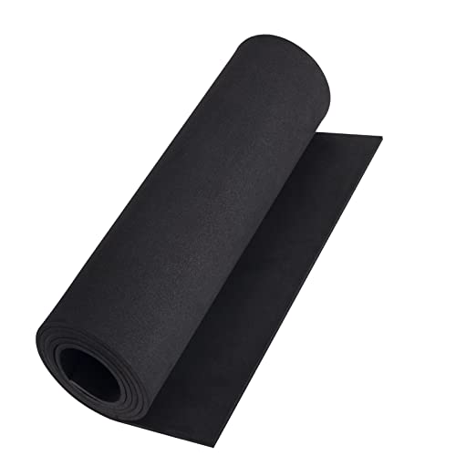 Black eva Foam roll, (1mm to 10mm) Premium Cosplay EVA Foam Sheet,2mm Thick,49&#x22;x13.5&#x22;,High Density 86kg/m3 for Cosplay Costume, Crafts, DIY Projects by MEARCOOH