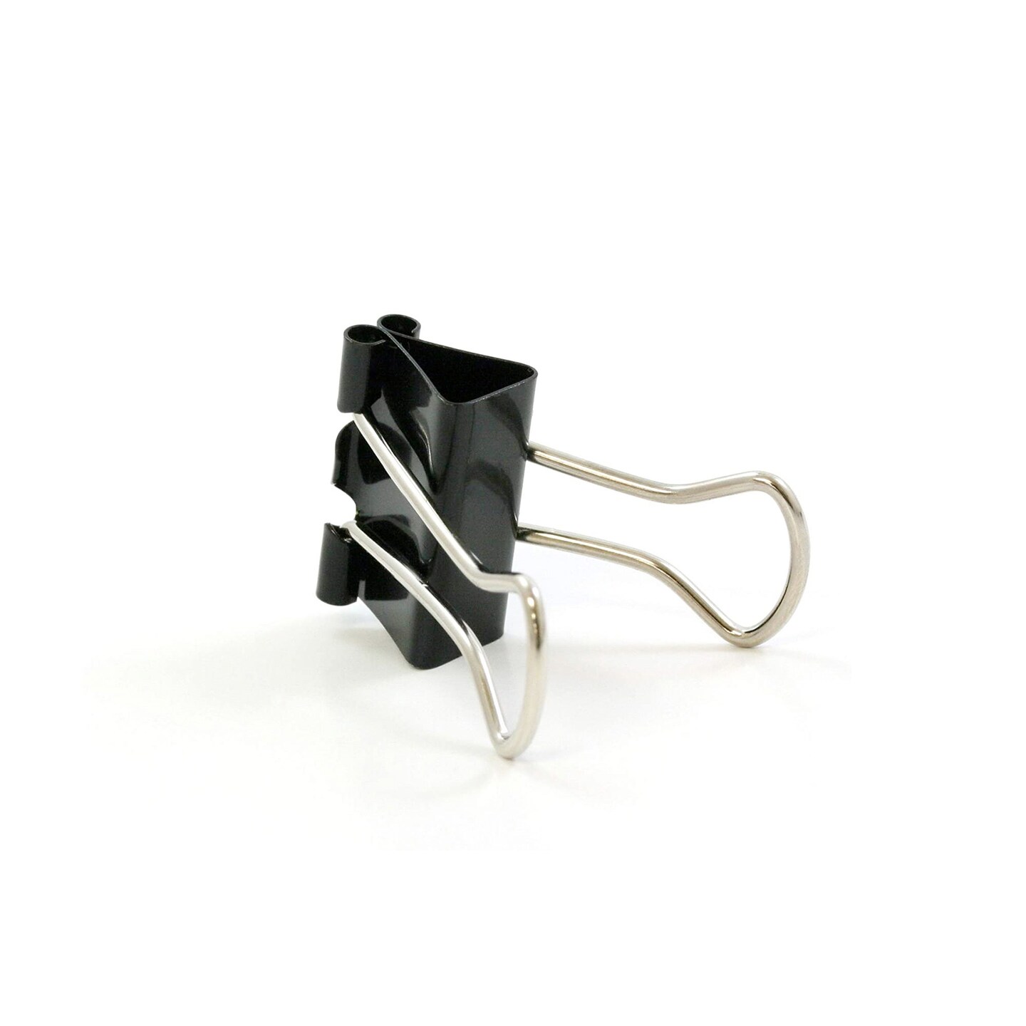 BAZIC Medium 1 -1/4 (32mm) Black Binder Clip (12/Pack)