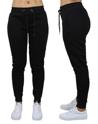 Black Fleece Jogger Sweatpants for Women | RADYAN&#xAE;