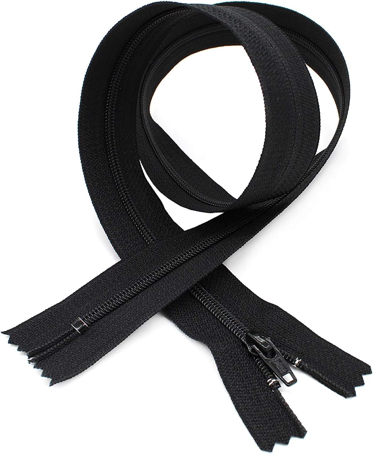 YKK &#xAE; #4.5 CLosed Bottom Slipcover &#x26; Upholstery. Color Black. Made In The USA. 1 zippers/package (18&#x22; Inches)