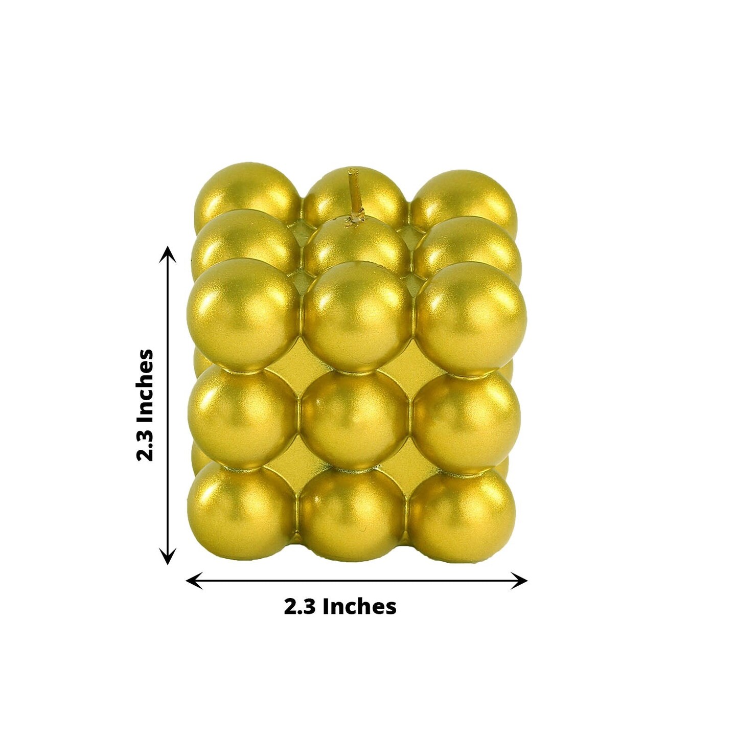 2 Unscented Paraffin Wax CANDLES Bubble Cube