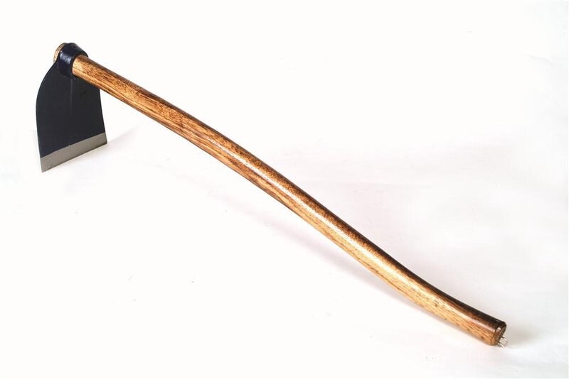 European-Style Grape Hoe Stays Sharp Hickory and Steel Weeding and Gardening