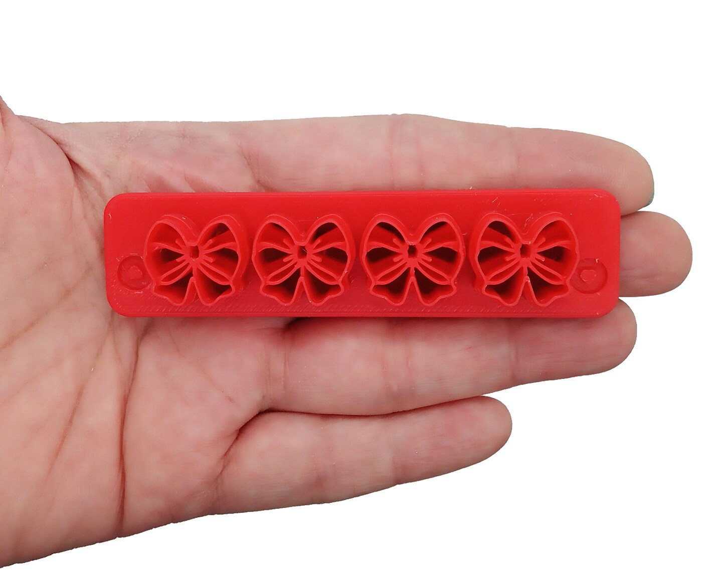Tiny Bow Clay Cutter, Cuts 4 Miniature Bows, about 5/8 inch wide, Adorabilities