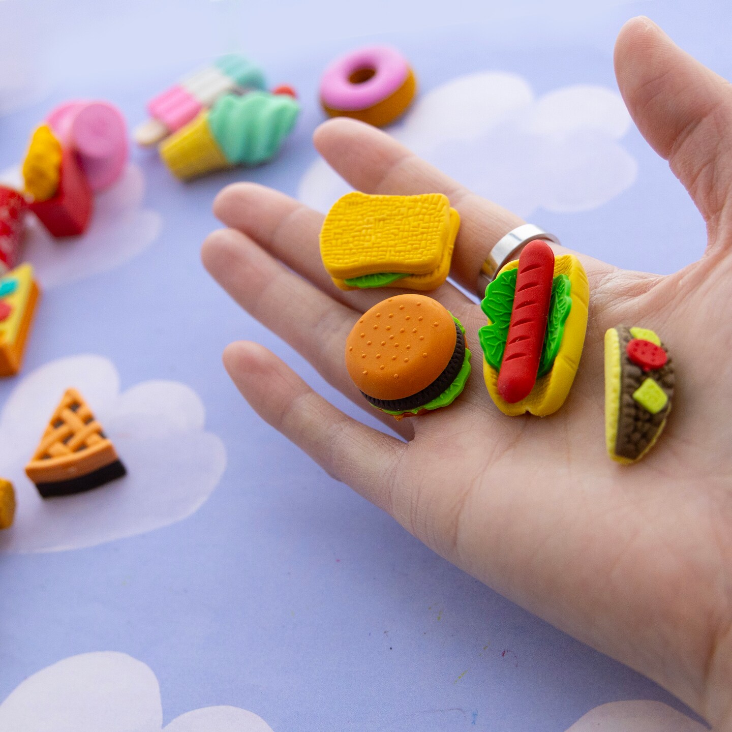 BAZIC Snack Shop 3D Eraser Sets