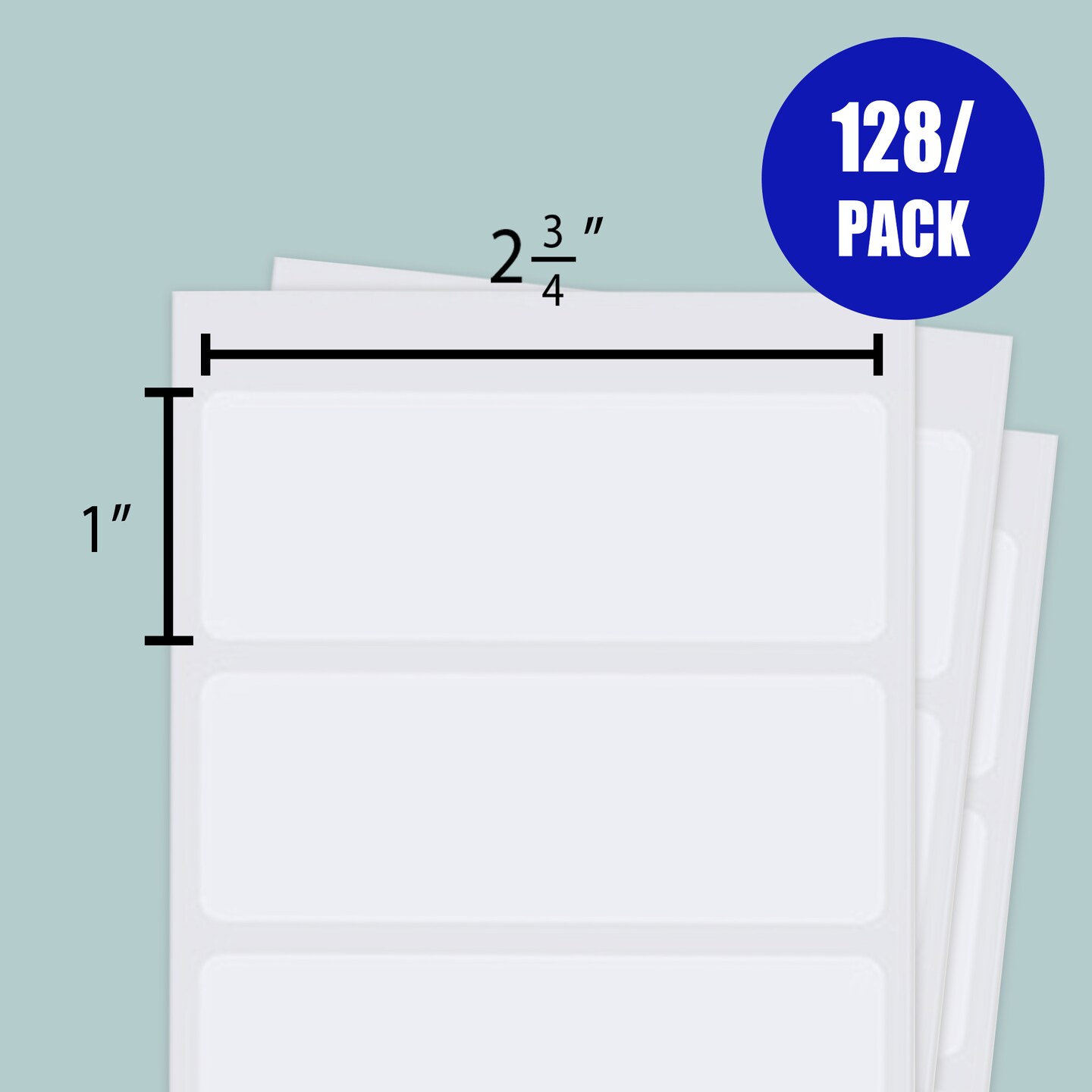 BAZIC White Multipurpose Label 2 3/4&#x22; X 1&#x22; (128/Pack)