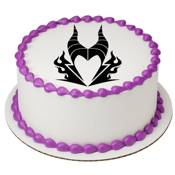 Disney Villains Maleficent Edible Cake Topper Image - 7.5&#x22; Round