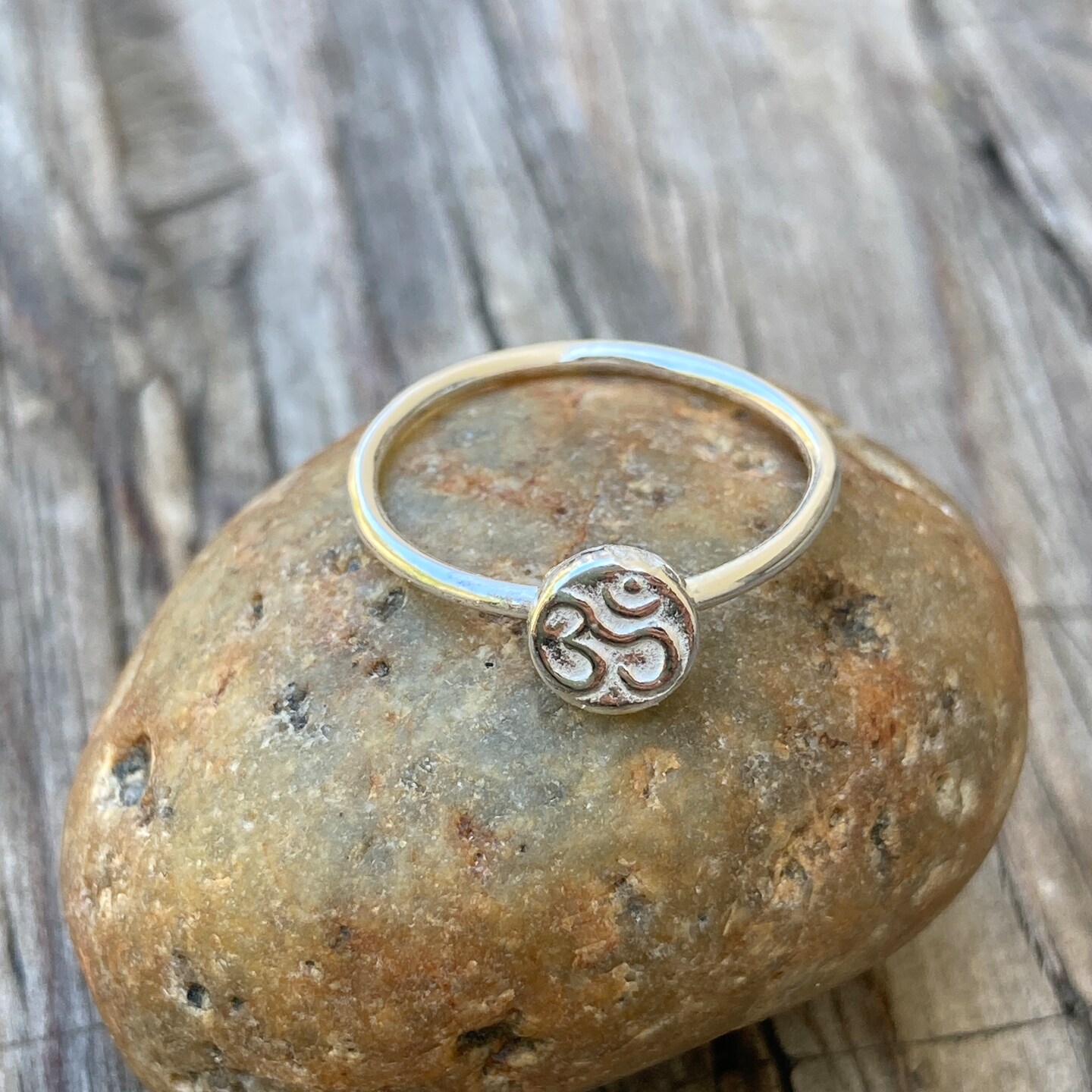 Yoga Om Silver Ring 321660154025492480
