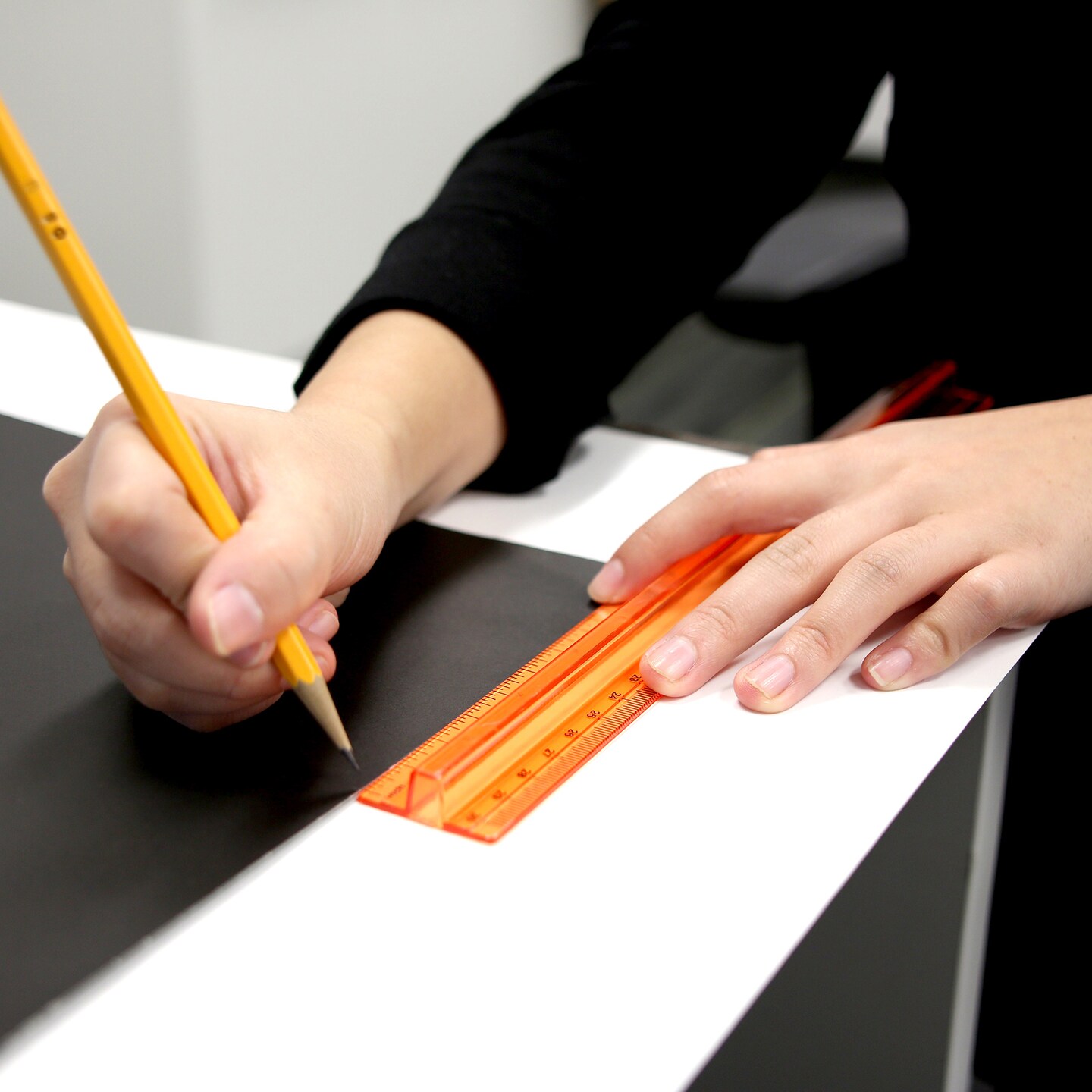 BAZIC Ruler w/ Handle Grip 12&#x22; (30cm)