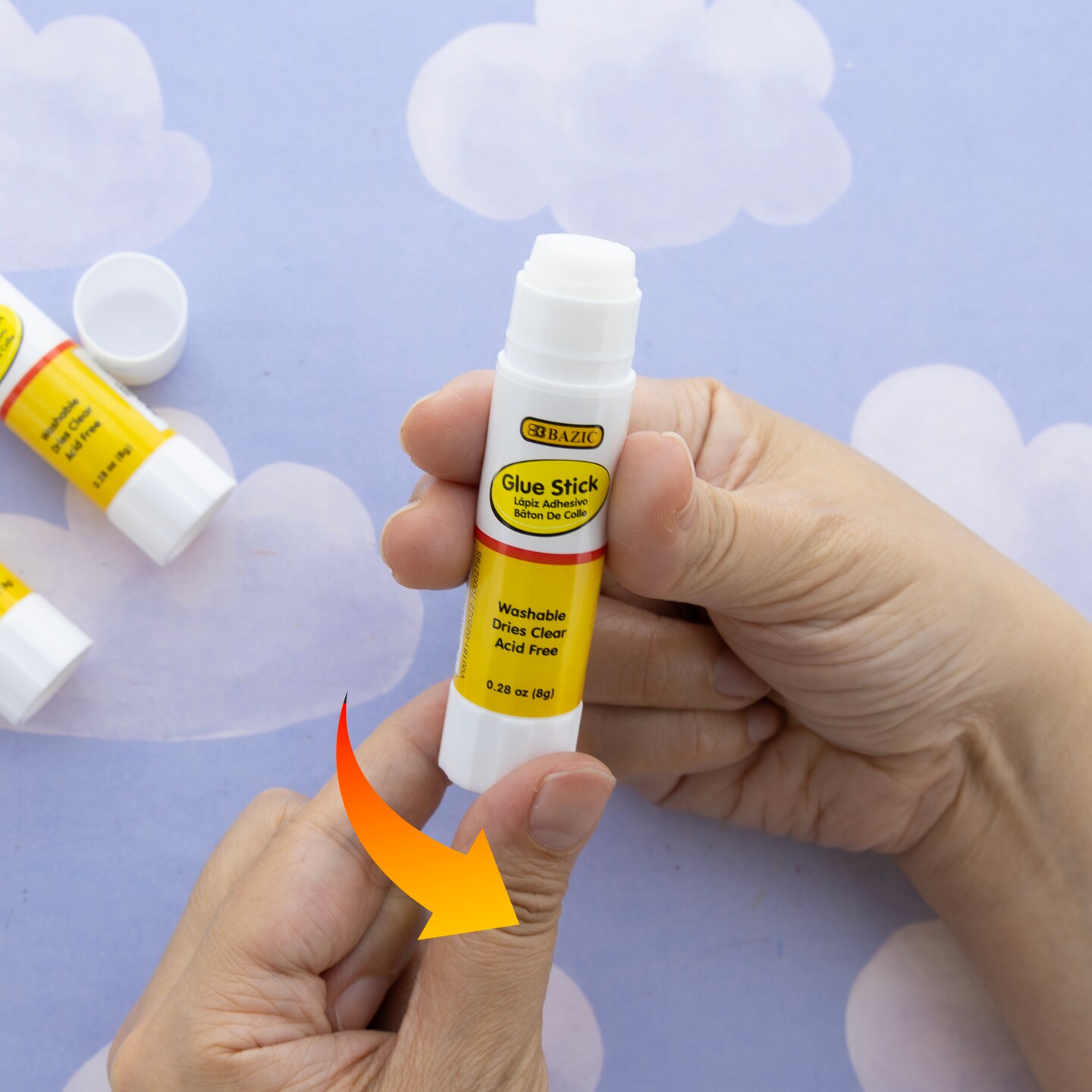 BAZIC Glue Stick All Purpose 0.28 Oz (8g)(30/Pack)