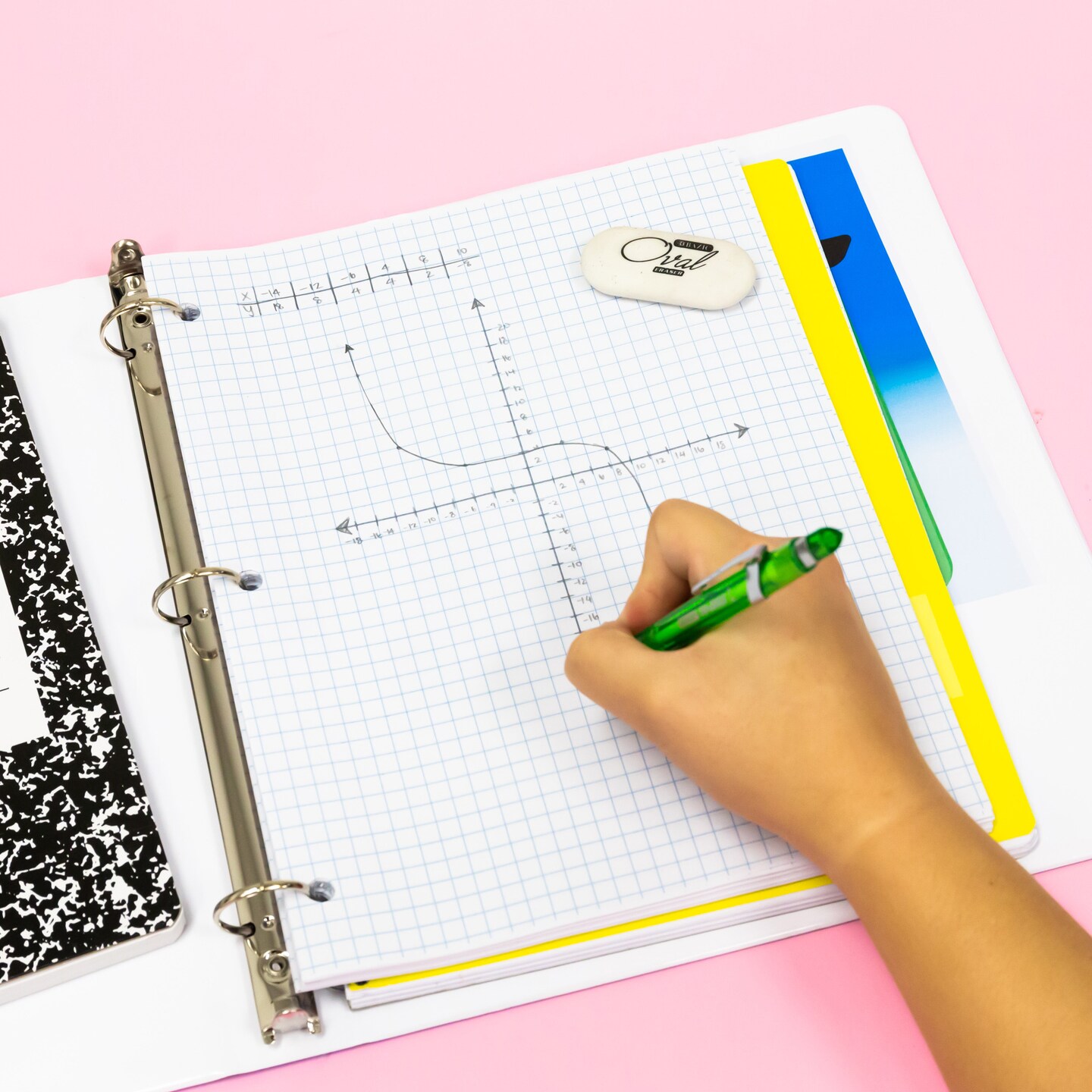 BAZIC Wireless Notebook Reversible 4"/5" Quad Ruled 8.5" X 11" 80 Ct.