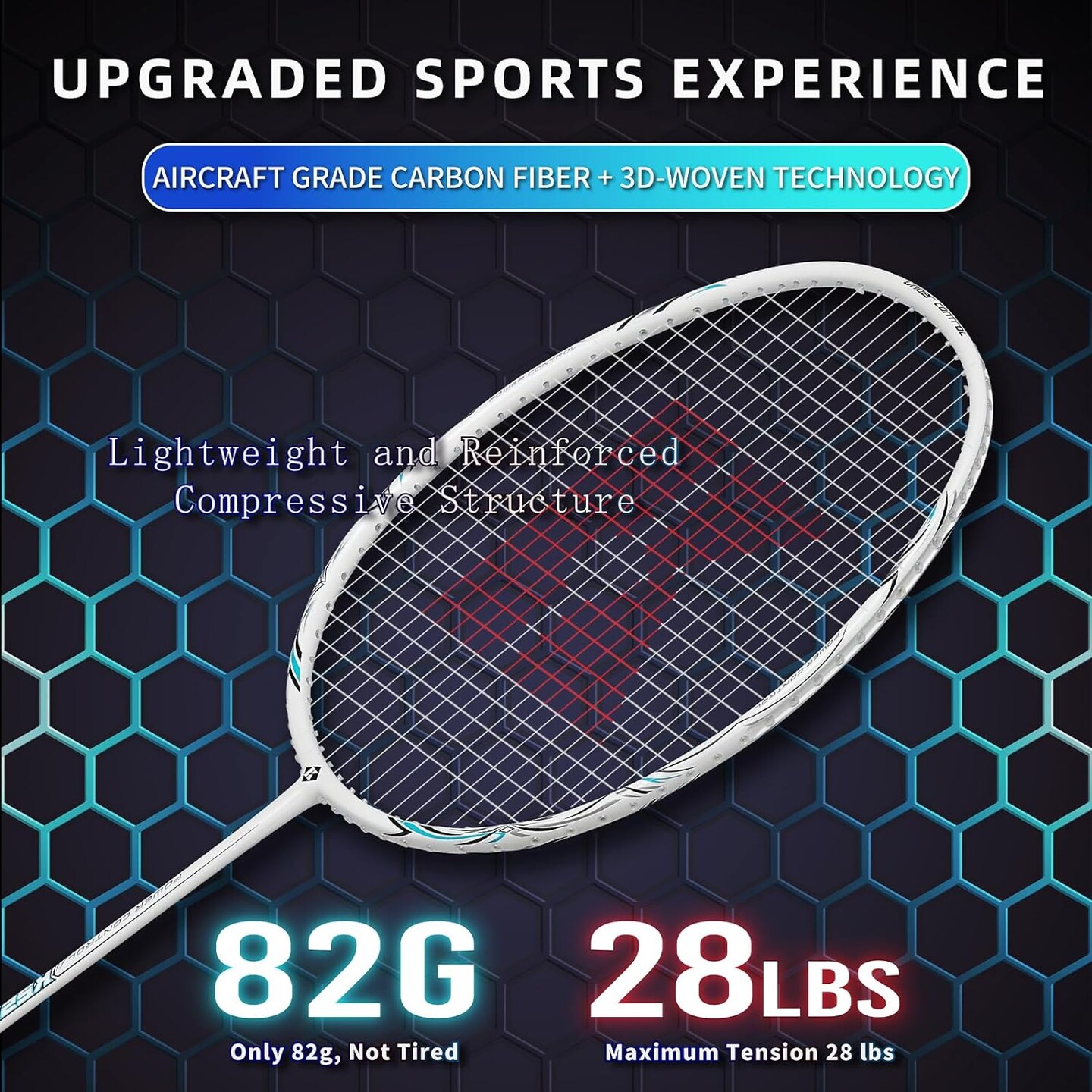 Professional Badminton Racket With Racket Cover Bag