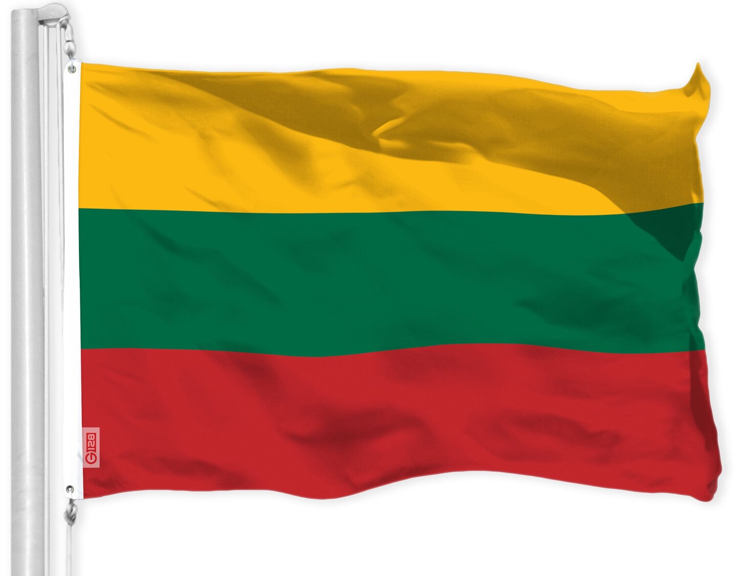 USA American Flag &#x26; Lithuania Lithuanian Flag 3x5 Ft Printed 150D Polyester