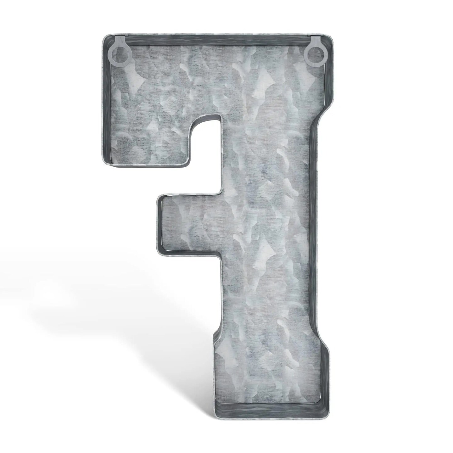 Galvanized Metal Letters for Wall Decor   3D Letter F for Hanging or Freestanding   Unique Blend of Rustic Vintage Western and Industrial Styles   Fits for Living Room Lobby Kitchen Bedroom Decoration