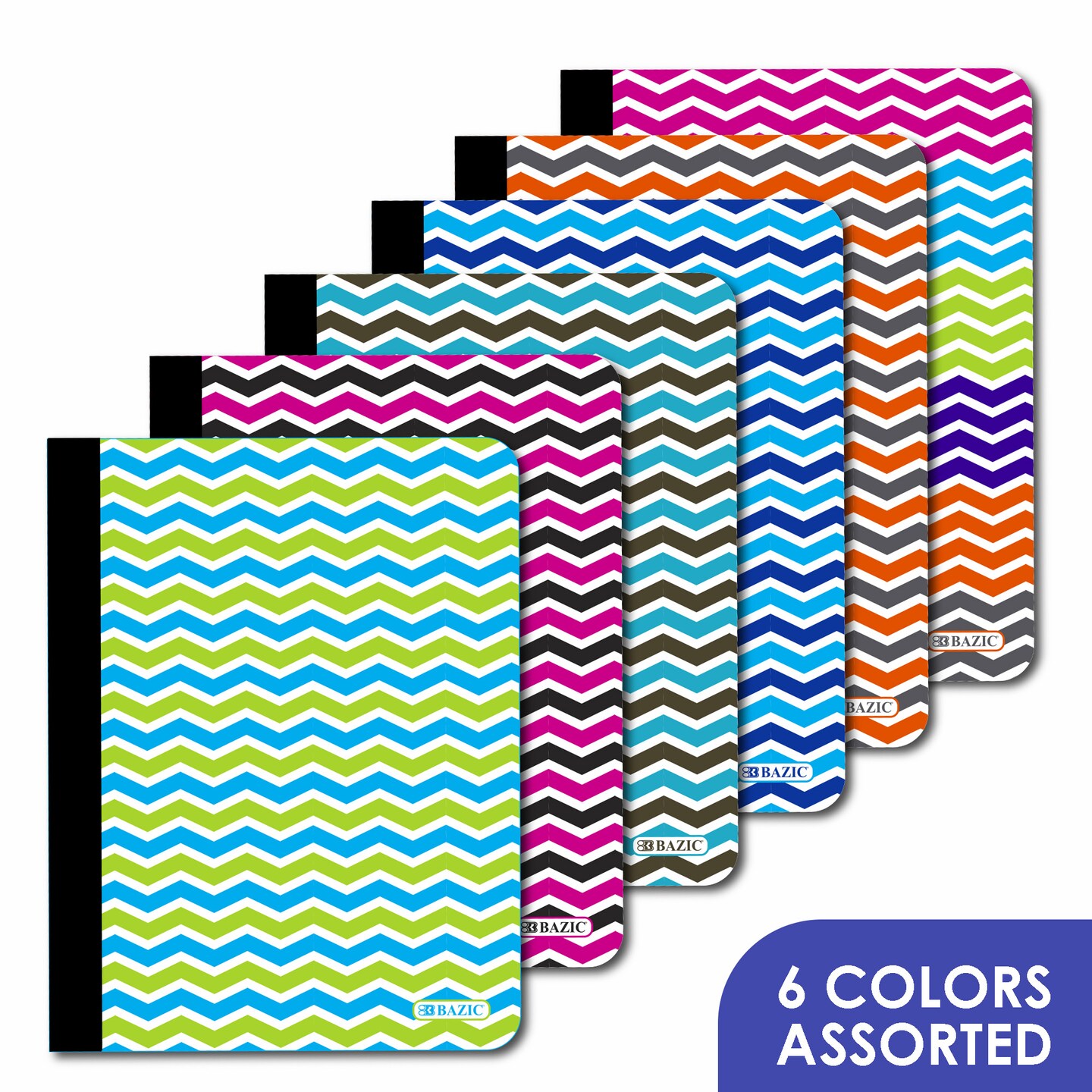 BAZIC Composition Book C/R Chevron 100 Ct.