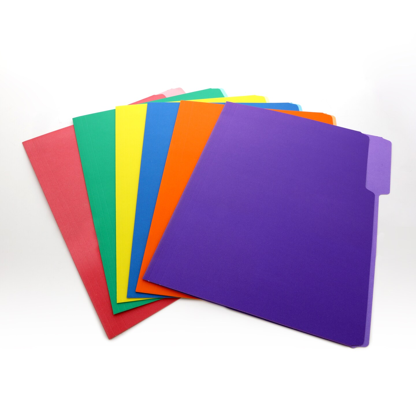 BAZIC File Folder Color 1/3 Cut Letter Size (6/Pack)