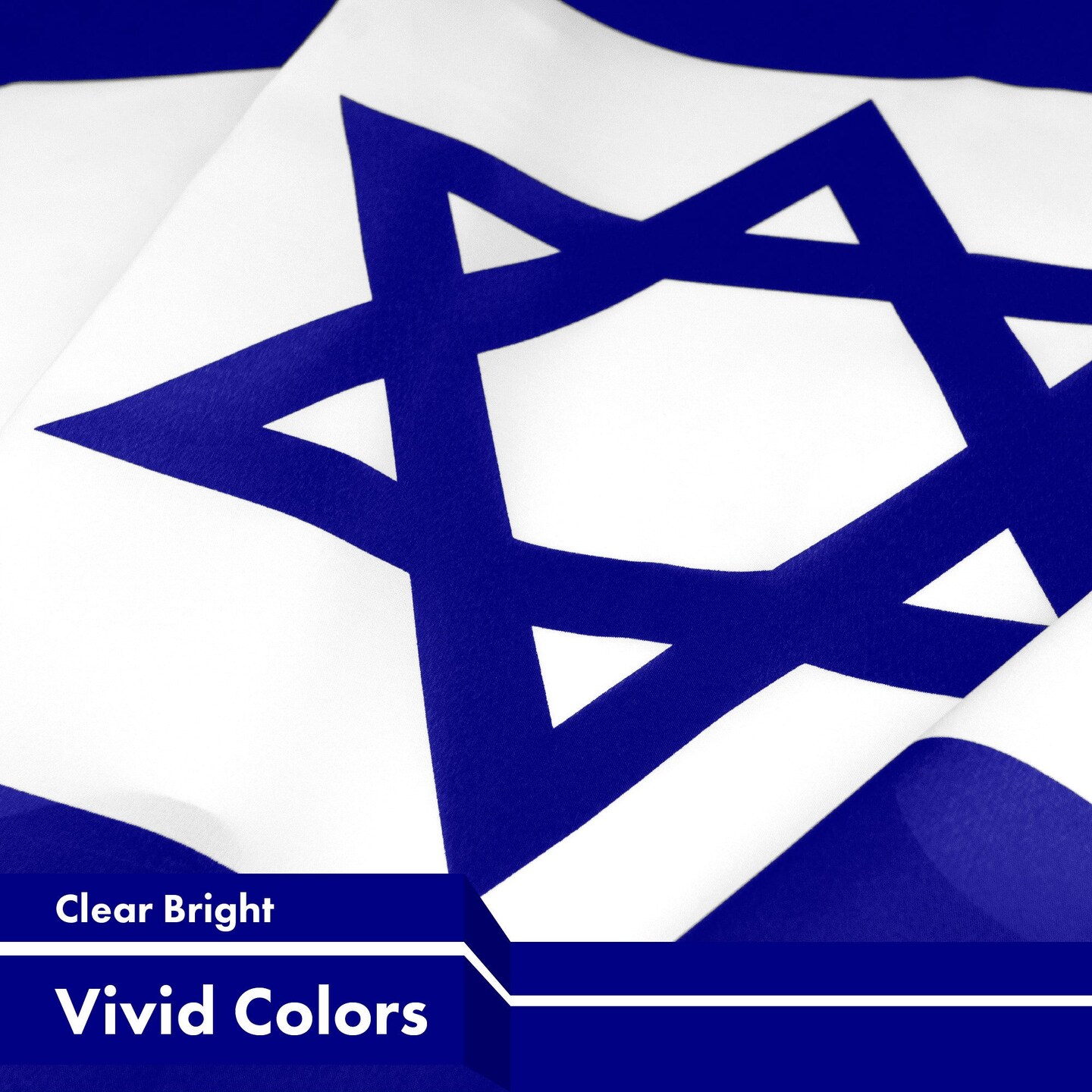 G128 Combo Pack: USA American Flag 3x5 Ft 150D Printed Stars &#x26; Israel (Israeli) Flag 3x5 Ft 150D Printed