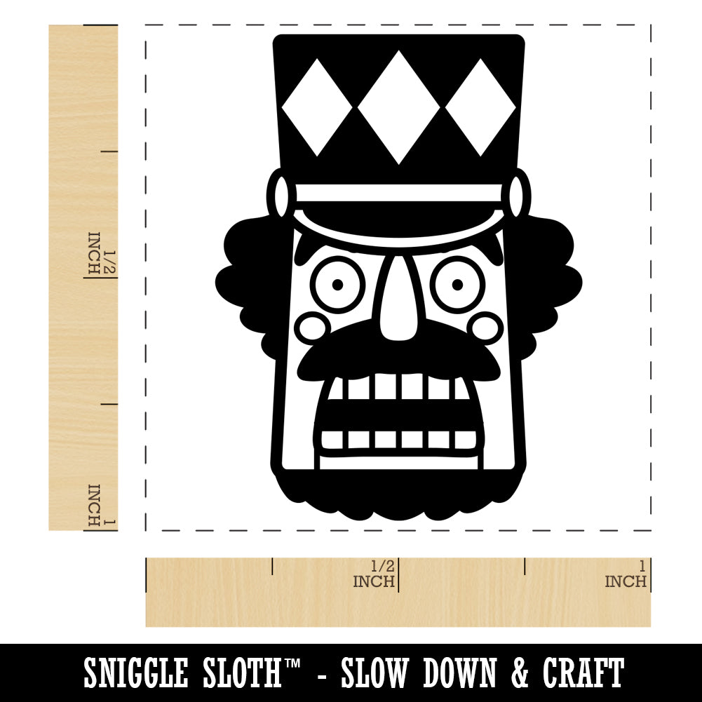 Shocked and Surprised Christmas Nutcracker Face Self-Inking Rubber ...