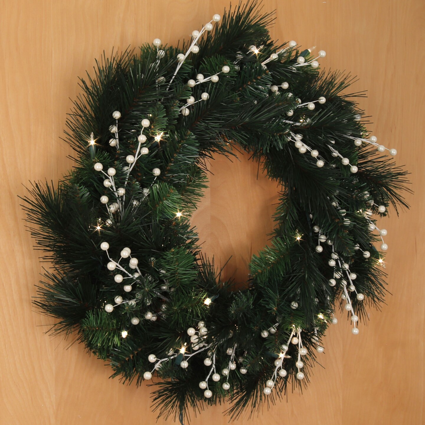 24-Pack Pearl White Holly Berry Stem Picks with 35 Berries - Elegant Christmas Wreaths & Decorations - 2024 Christmas Collection, Floral Home by Artificial Flowers