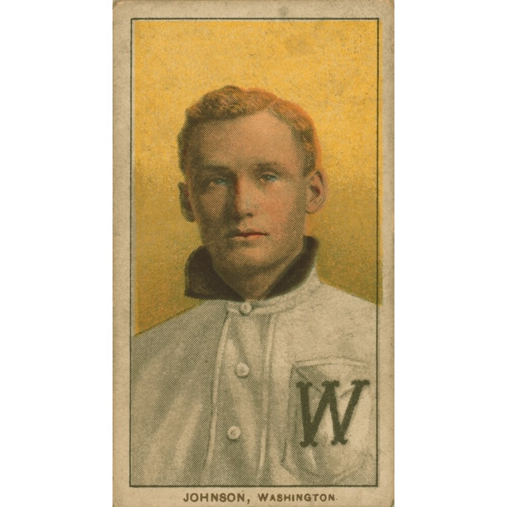 Baseball Card Of Walter Johnson History