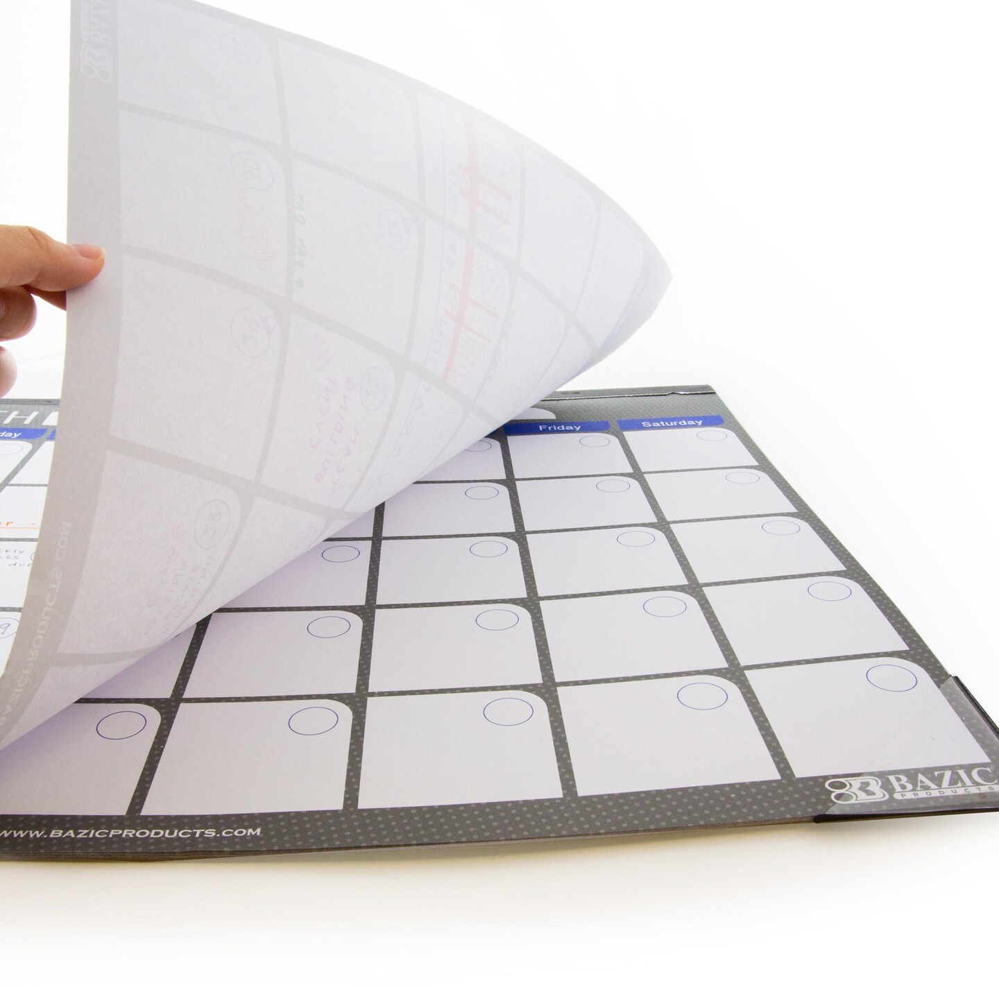 BAZIC 17&#x22; X 22&#x22; Undated 12-Month Desk Pad Calendar