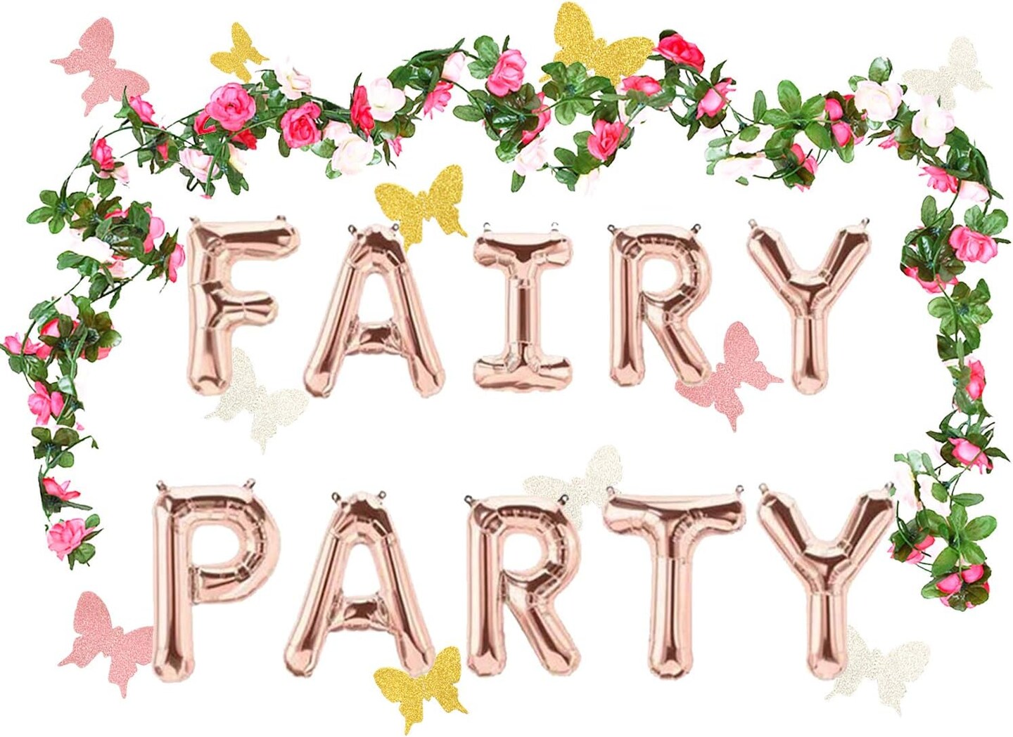3 PCS Fairy Party Balloon Fairy Party Decoration Fairy Party Favors Fairy Garden Decoration for Fairy Theme Birthday Wedding Decoration