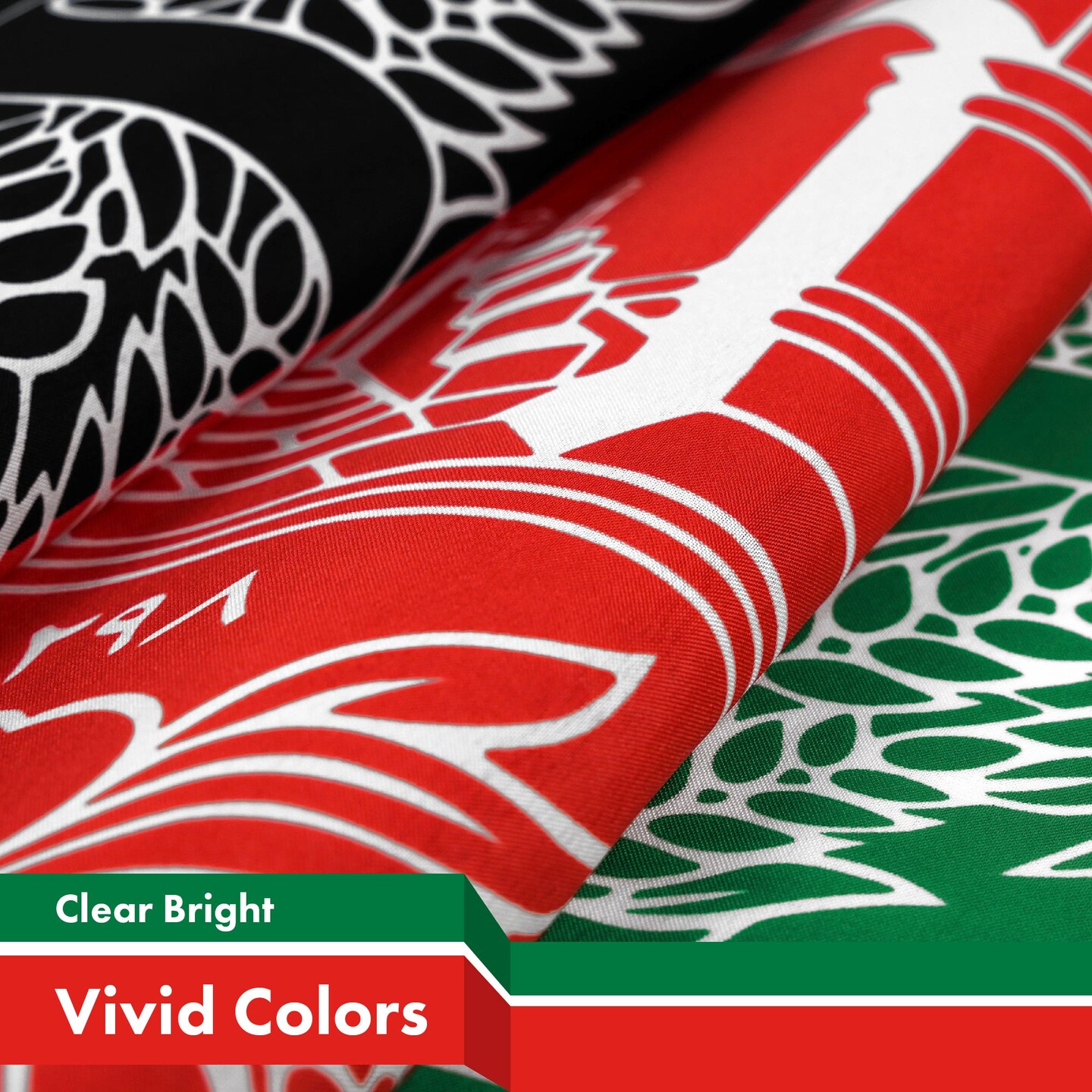 G128 Afghanistan Afghan Flag 3x5 feet Printed 150D, Indoor/Outdoor, Vibrant Colors, Brass Grommets, Quality Polyester, Much Thicker More Durable Than 100D 75D Polyester