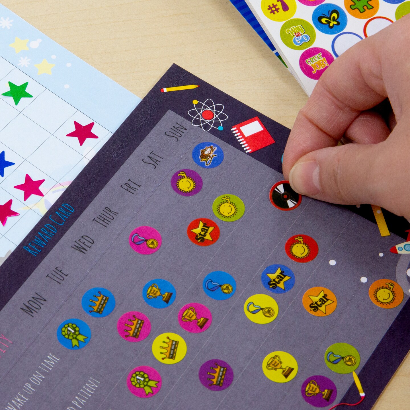 BAZIC Reward Sticker Book - Plastic Stickers