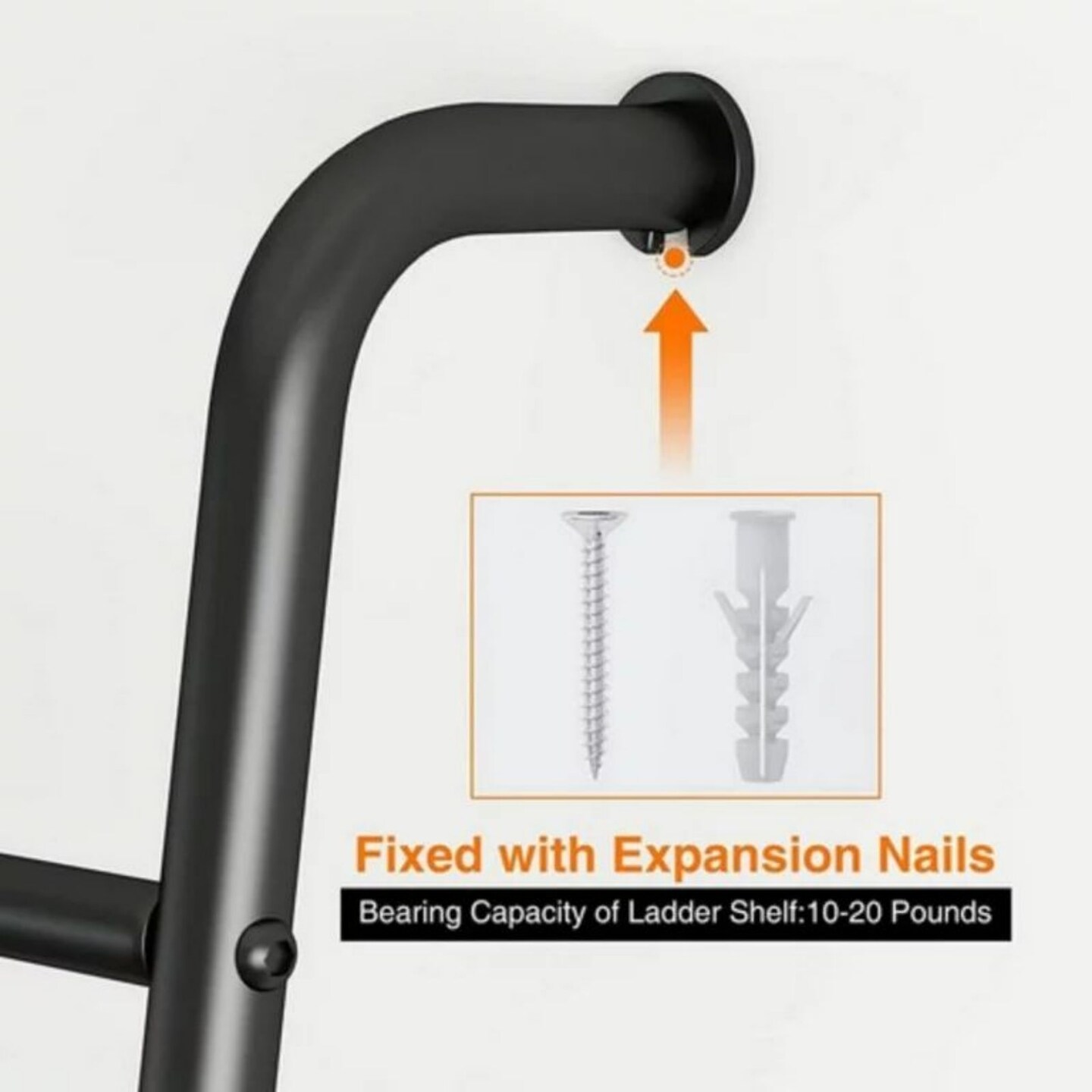 4 Tier Wall Leaning Blanket Ladder Towel Drying Quilt Holder Rack for Bathroom