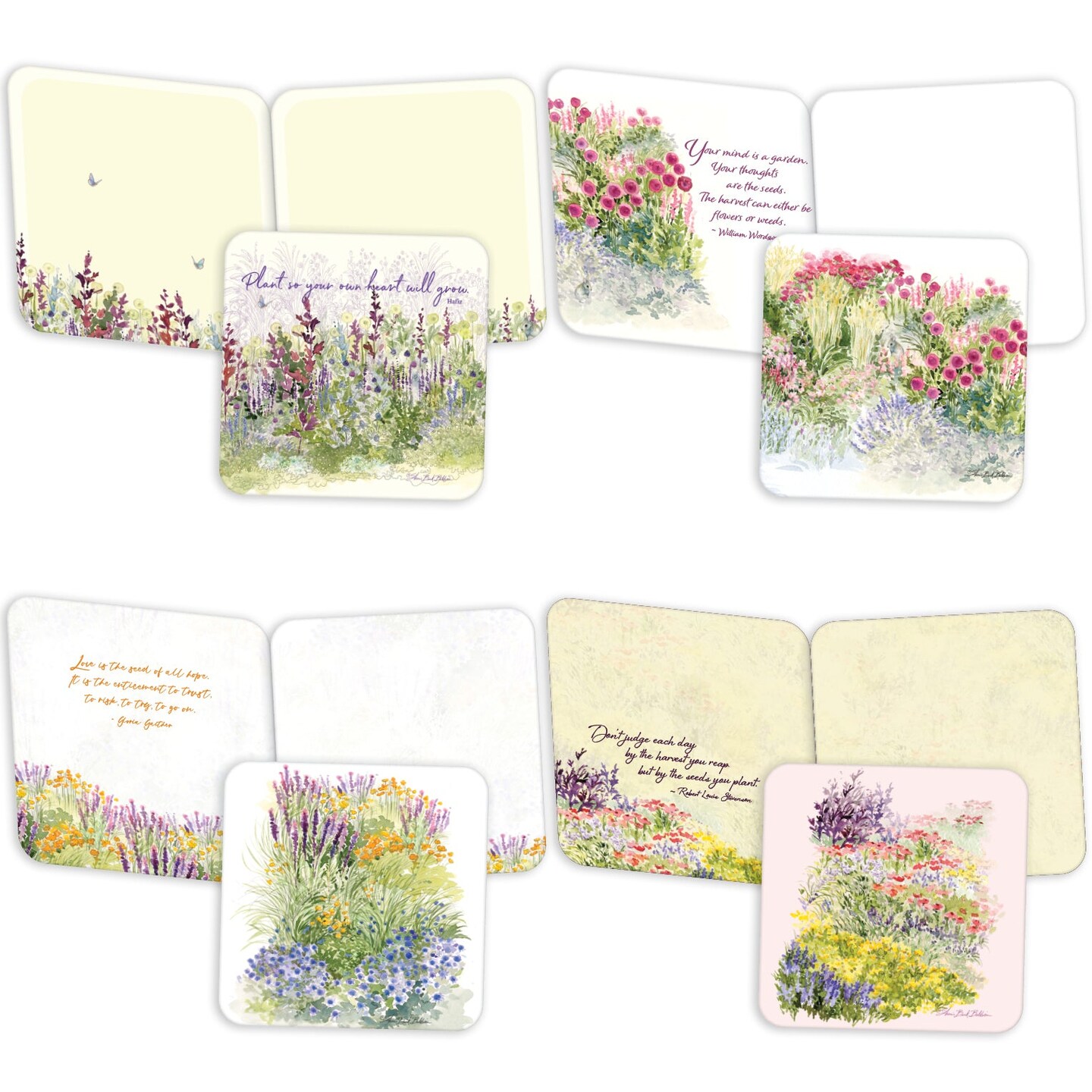 Summer Inspirations - Boxed Note Card Assortment - 20 Cards & 20 Envelopes