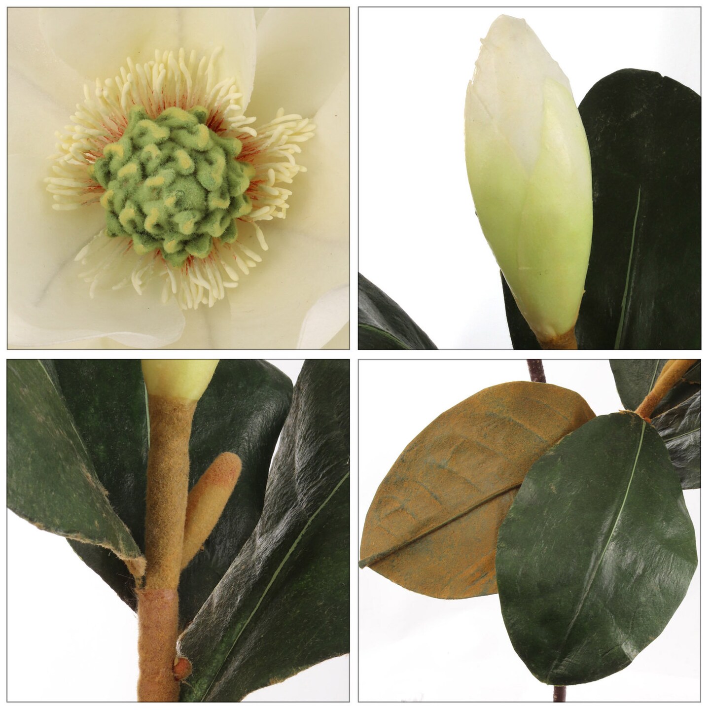 7-Inch Realistic Artificial Magnolia Bud for Centerpieces and Home Decor | Lifelike Floral Accent | No Maintenance, Year-Round Beauty | Floral Home by Artificial Flowers