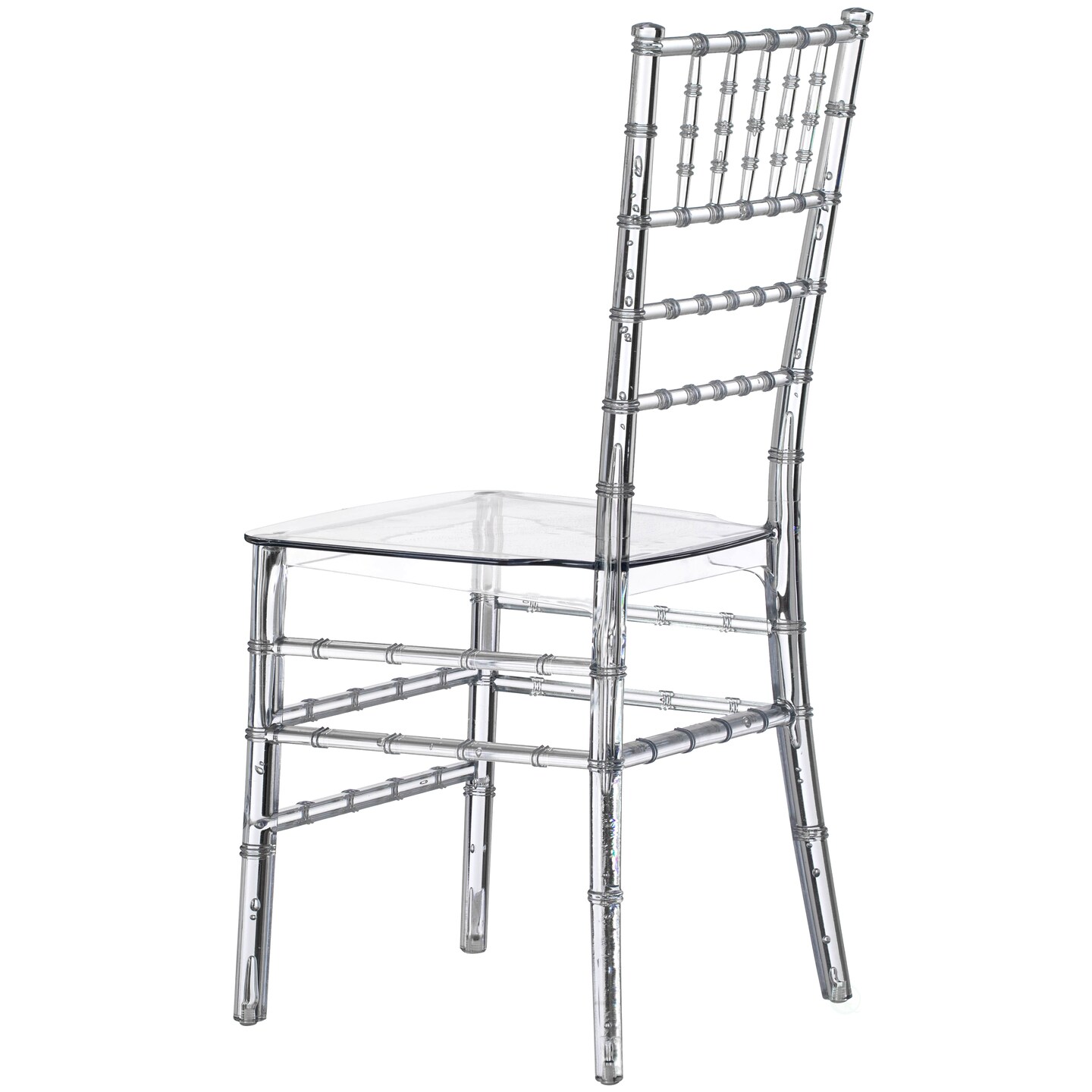 Modern Acrylic Stackable Chiavari Dining Chair, Clear Party Chair, Ctystal Acrylic Chair for Events and Weddings