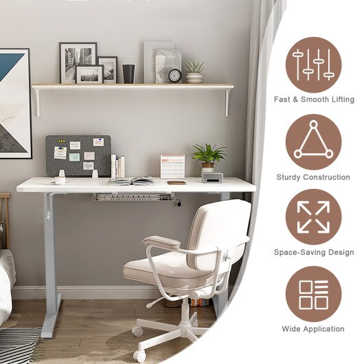 Manual Hand Crank Standing Desk Frame Sit to Stand Adjustable Base