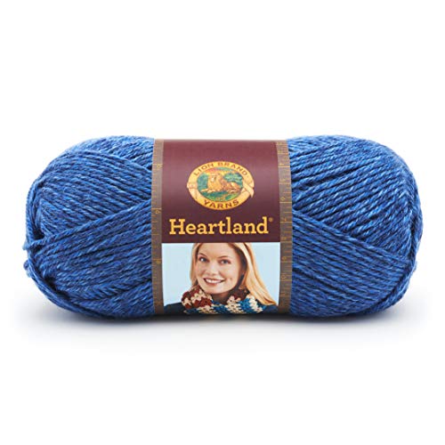 Heartland Yarn for Crocheting, Knitting, and Weaving, Multicolor Yarn,  1-Pack, A