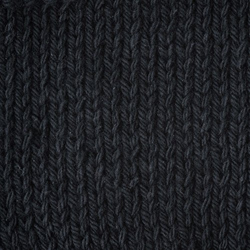 Bernat Handicrafter Cotton Solids Yarn, 1.75 oz, Gauge 4 Medium, 100% Cotton, Black Licorice