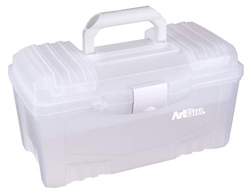 ArtBin 6918AB Twin Top 17 inch Box, Portable Art & Craft Supply Organizer  with